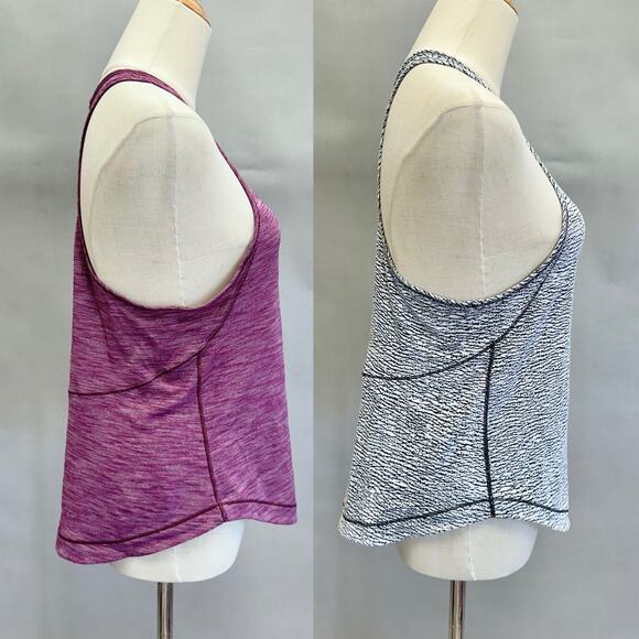 Set of 2 Lululemon Long Distance Running Racerback Tank Tops Size 6/8 - Picture 3 of 16